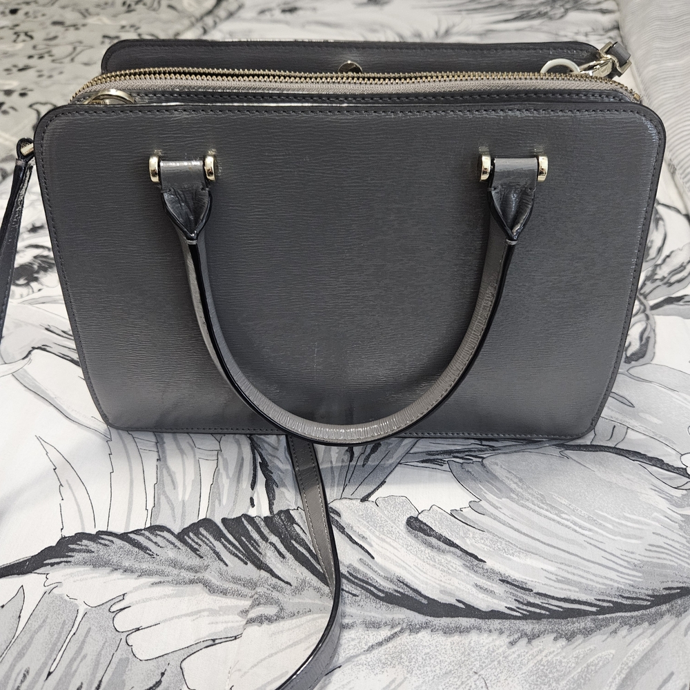 Kate Spade Gray Satchel with Detachable Strap - Picture 5 of 5